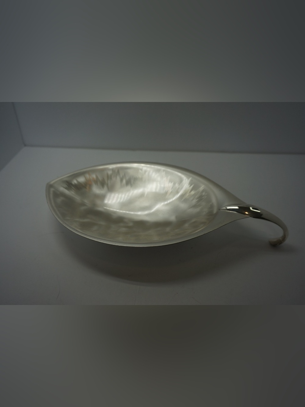 Vintage WMF Ikora Silverplate Leaf Dish MCM Germany 369 6420 Original Sticker
